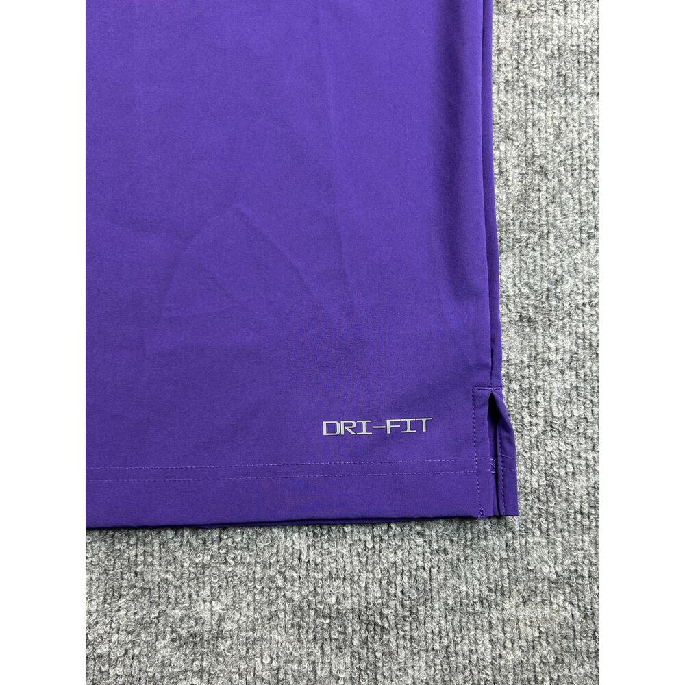 Nike LSU Tigers Dri-FIT Polo Shirt M XXL Purple Gold NCAA Performance Golf NWOT - Picture 8 of 8